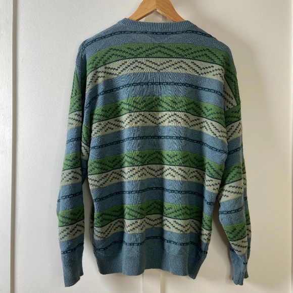 Vintage IL Granchio 90s Jumper Abstract Pattern Large - Picture 9 of 9